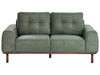 2 Seater Fabric Sofa Green LAURILA