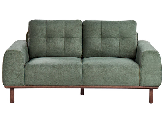 2 Seater Fabric Sofa Green LAURILA