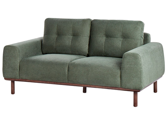 2 Seater Fabric Sofa Green LAURILA
