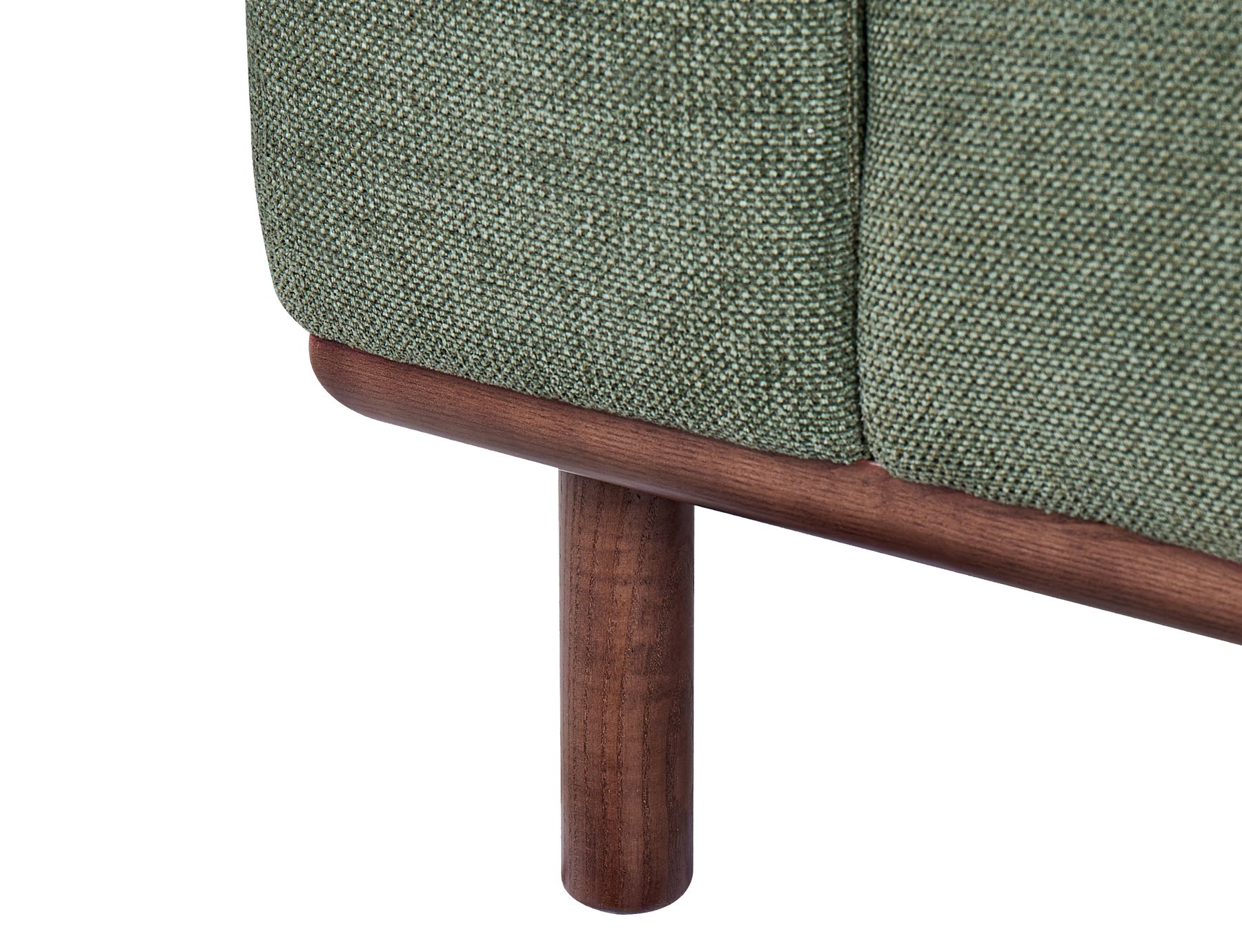 2 Seater Fabric Sofa Green LAURILA
