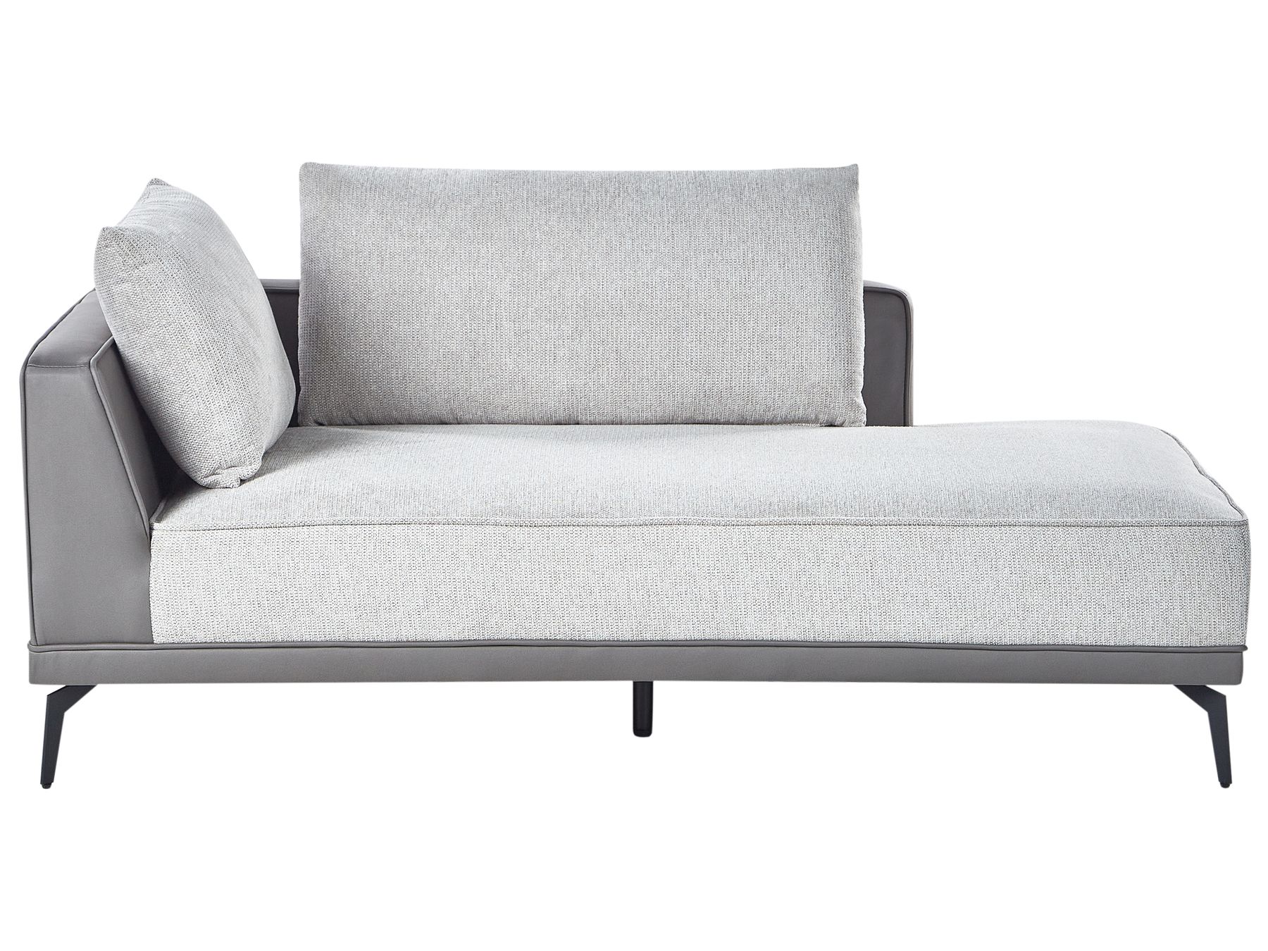 Left Hand Modular Fabric Corner Sofa Grey MYKEN
