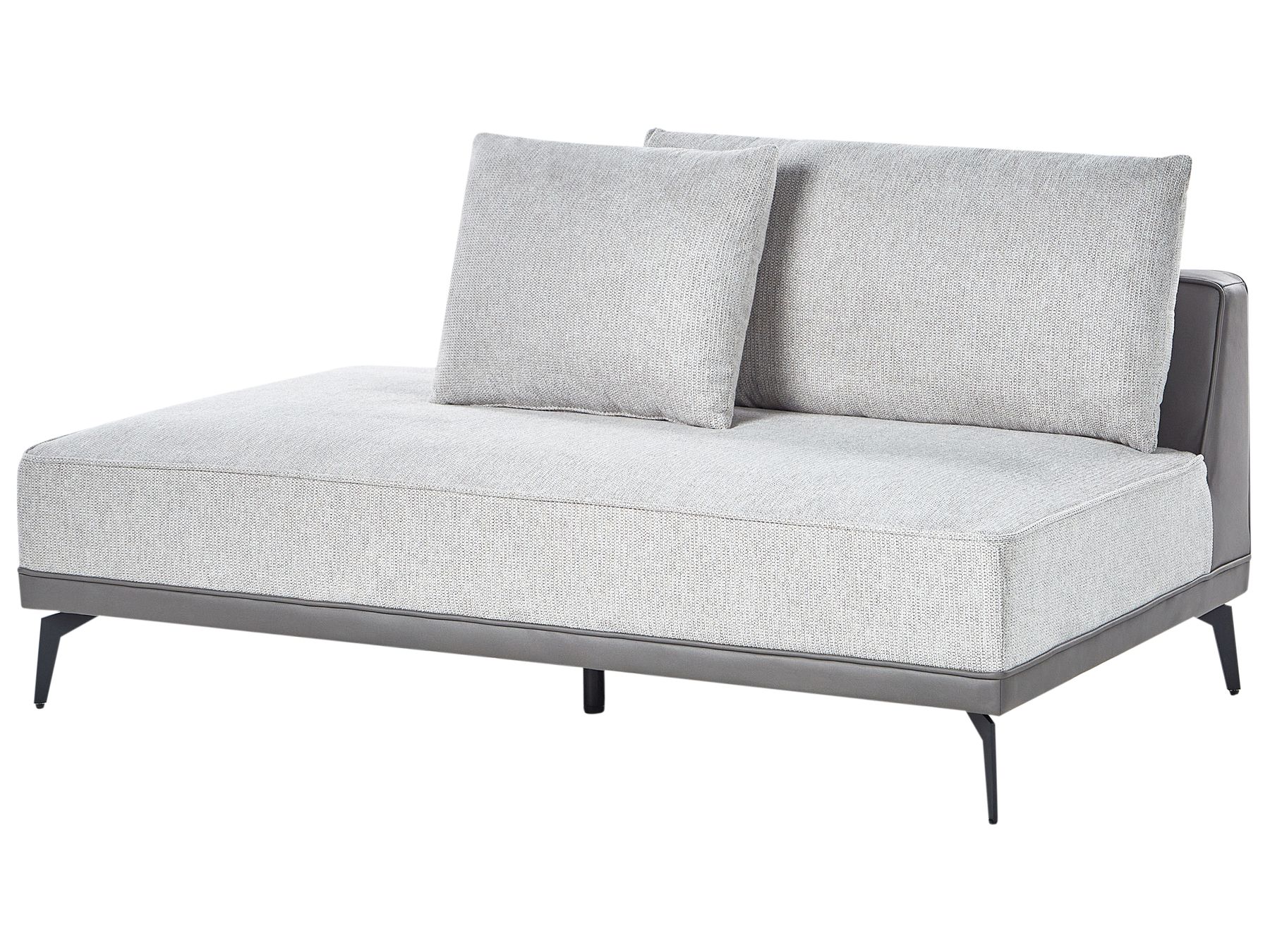 Left Hand Modular Fabric Corner Sofa Grey MYKEN
