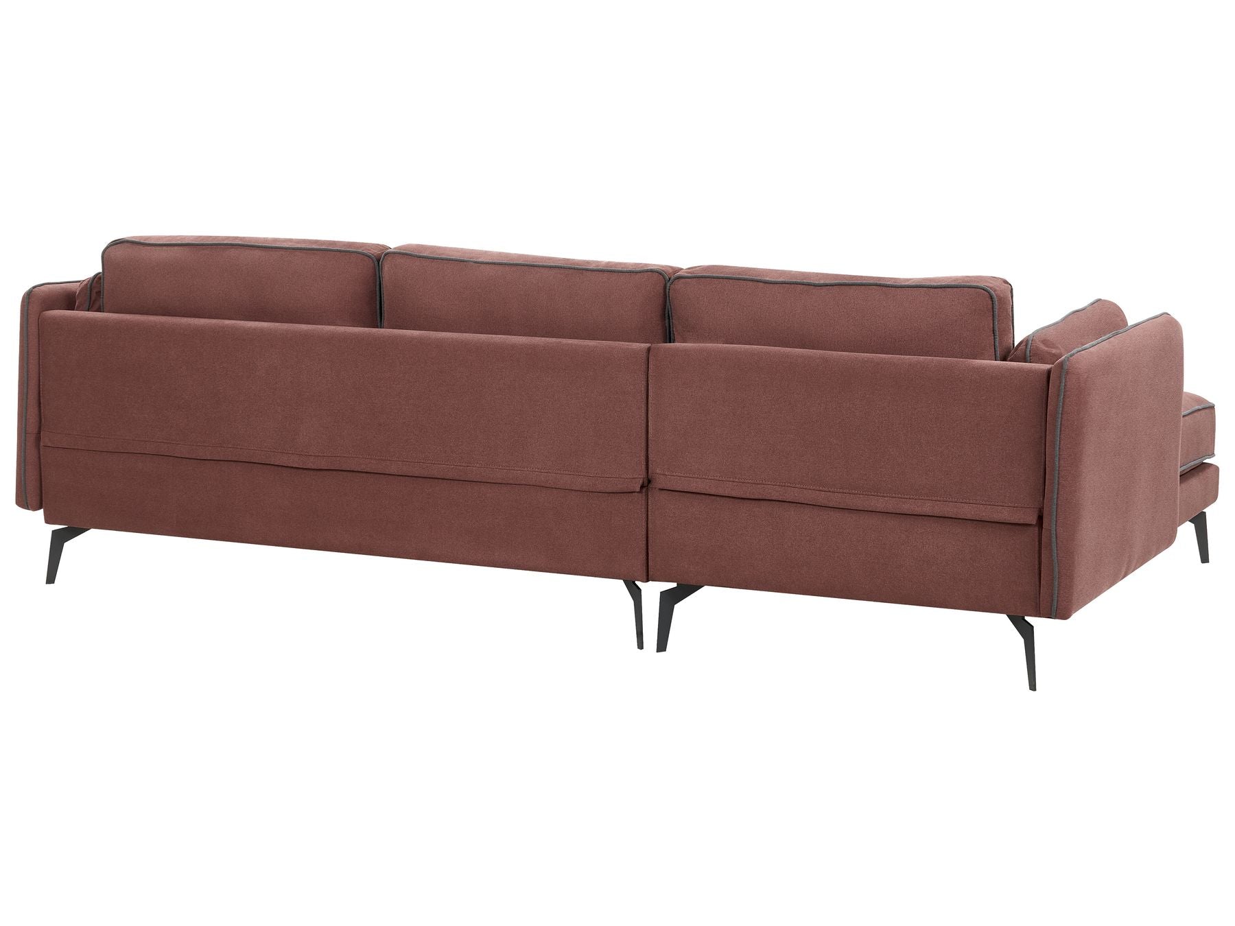 Right Hand Fabric Corner Sofa Burgundy ALTAN
