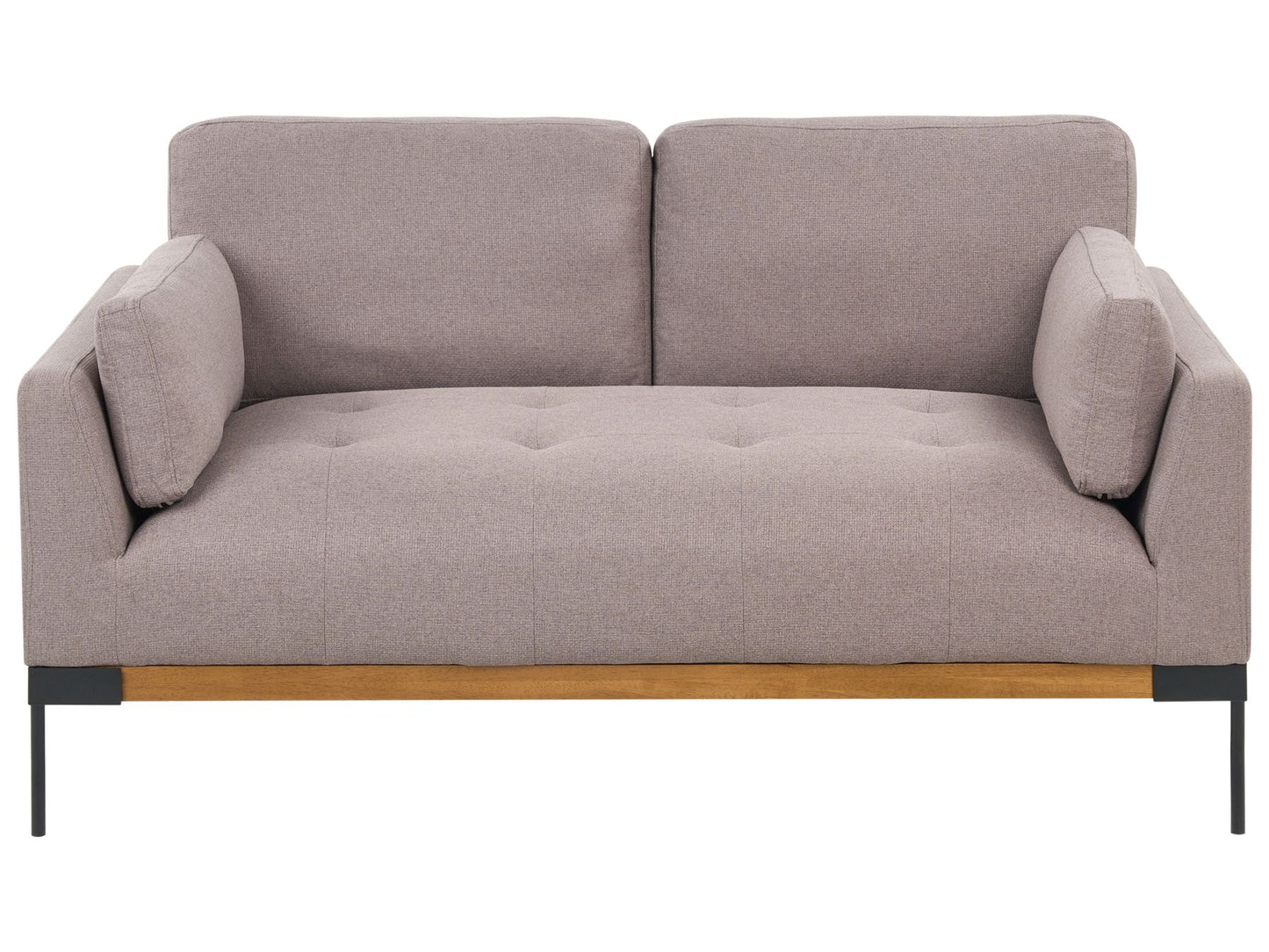 2 Seater Fabric Sofa Taupe SKAVEN