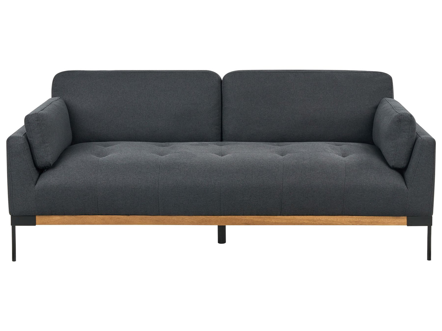 3 Seater Fabric Sofa Black SKAVEN