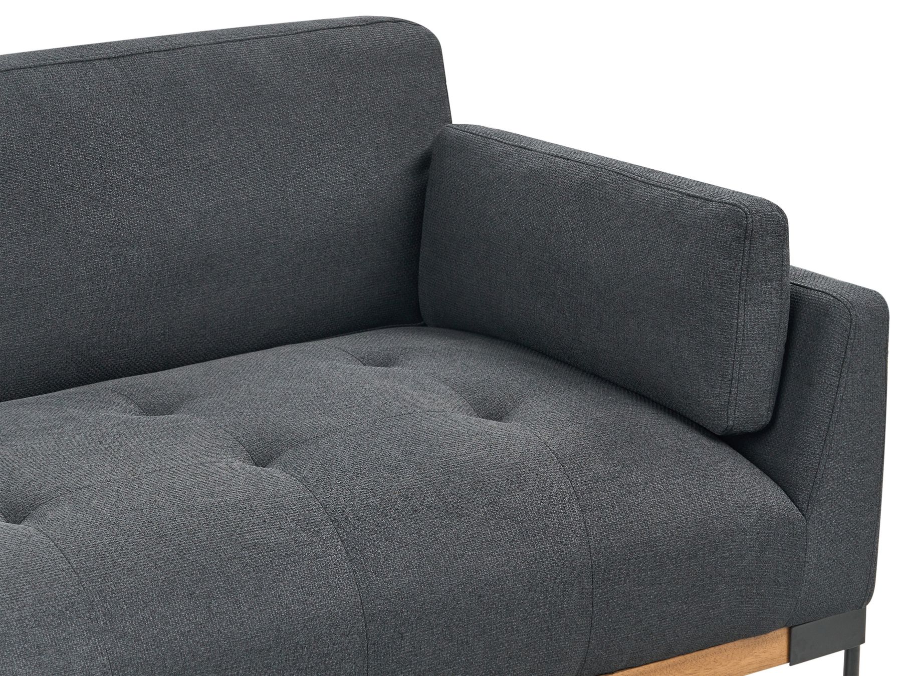 3 Seater Fabric Sofa Black SKAVEN
