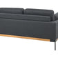 2 Seater Fabric Sofa Black SKAVEN