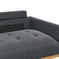 2 Seater Fabric Sofa Black SKAVEN