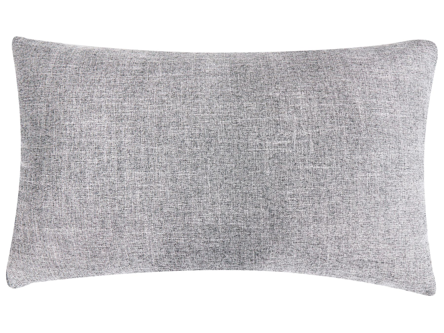 4 Seater Fabric Sofa Grey and Black TORPO