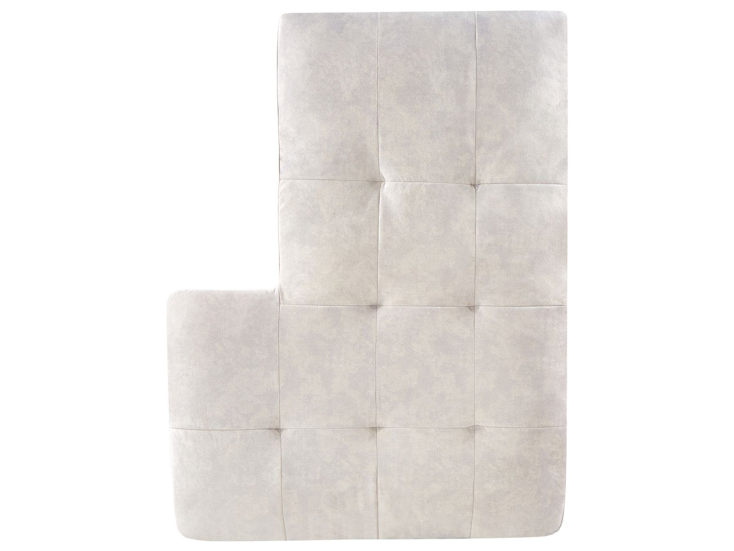 Right Hand Velvet Corner Sofa Light Beige KIRUNA