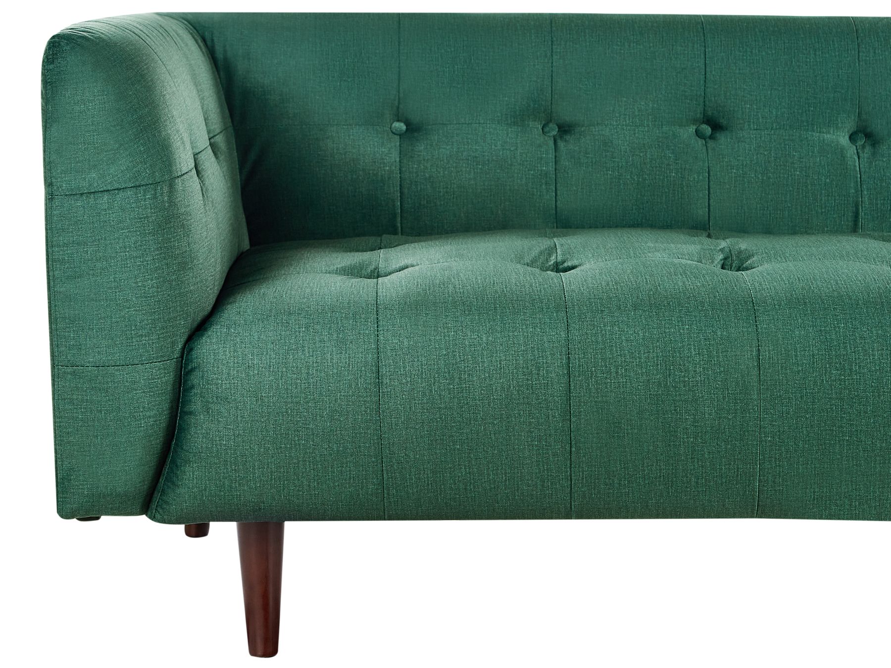 3 Seater Fabric Sofa Green BYSKE