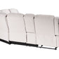 Corner Fabric Manual Recliner Sofa Light Beige ROKKE