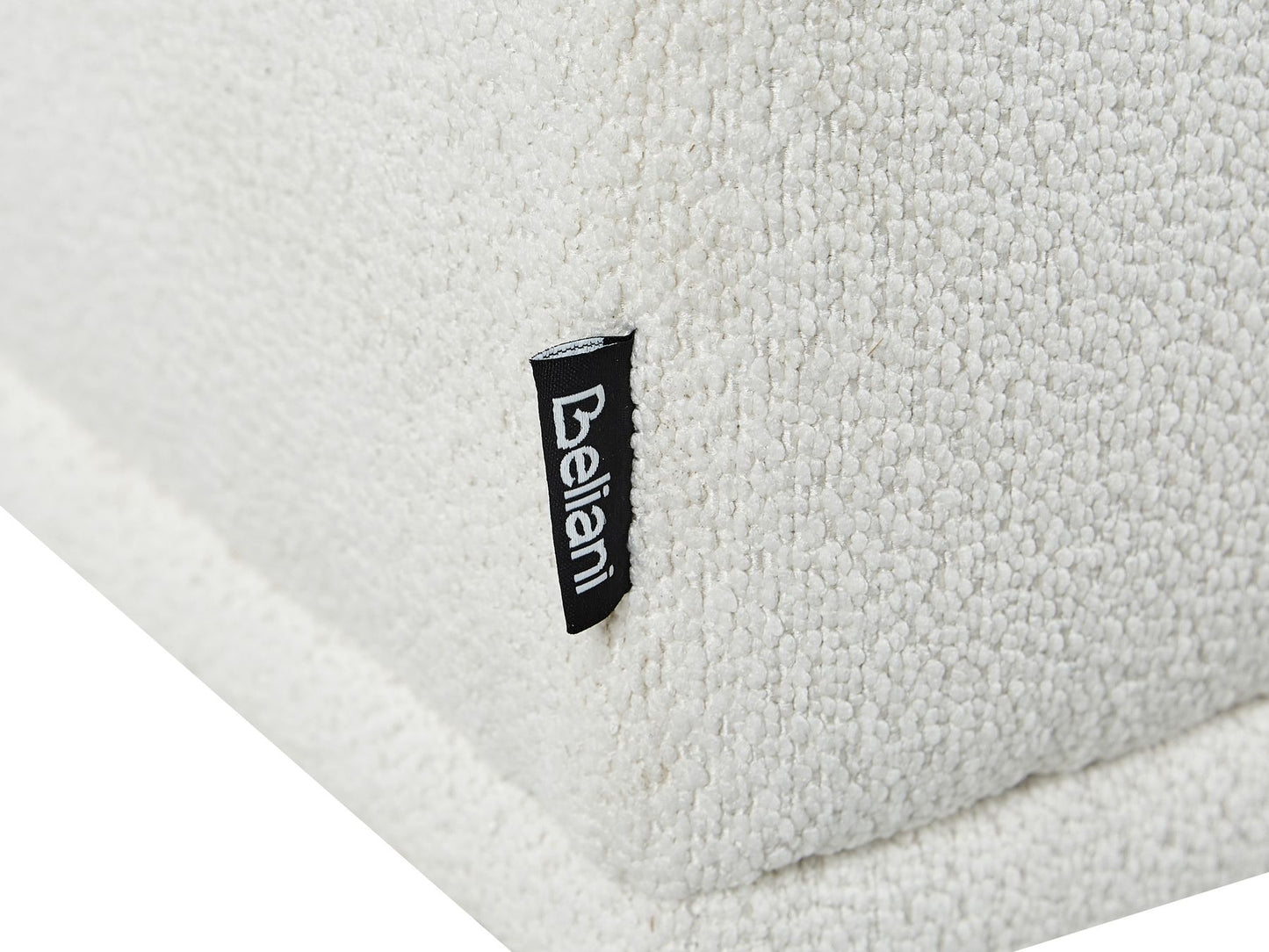 Left Hand Boucle Corner Sofa White HOLT