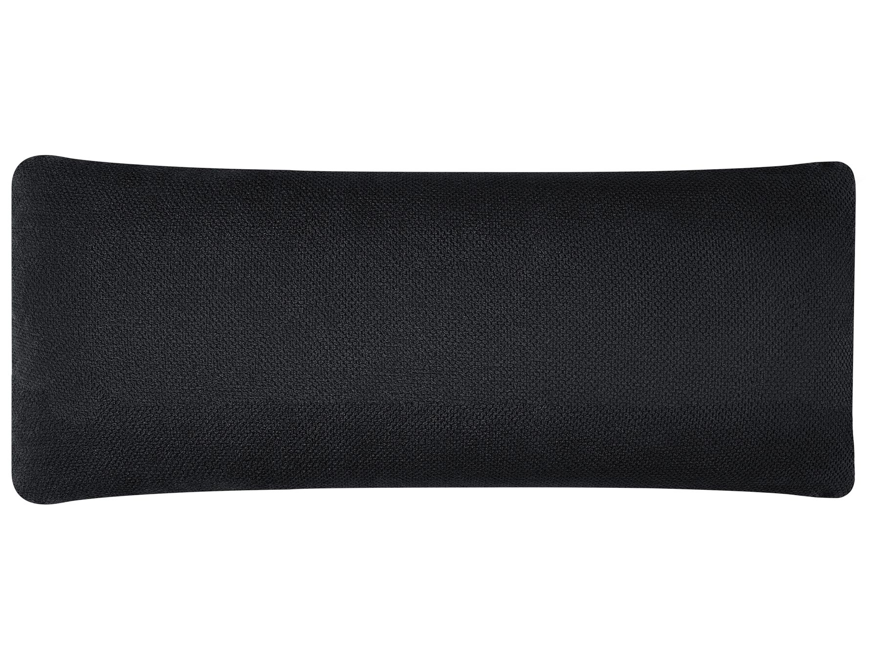 Left Hand Fabric Corner Sofa Black IKAST
