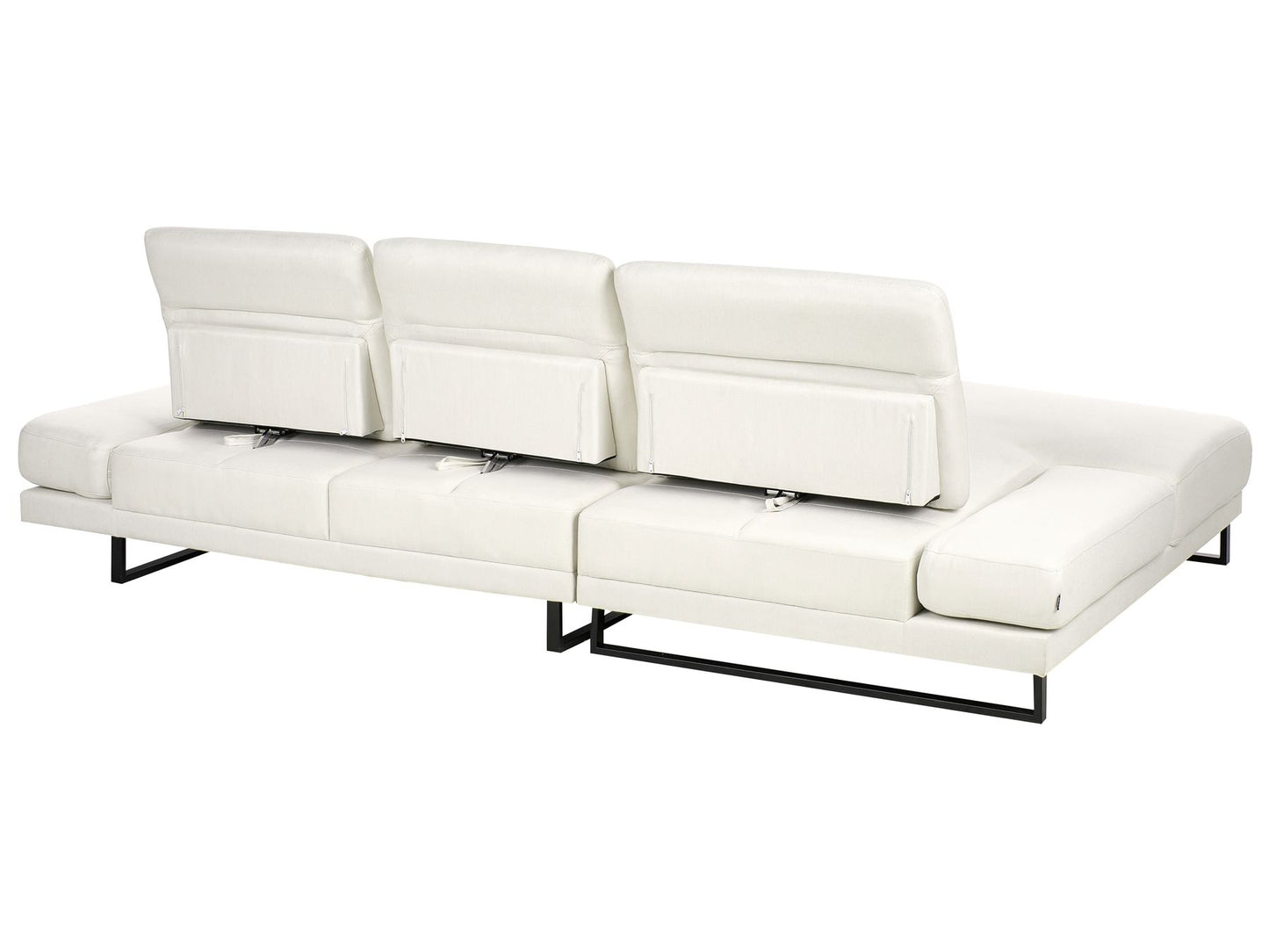 Right Hand Fabric Corner Sofa Off-White IKAST