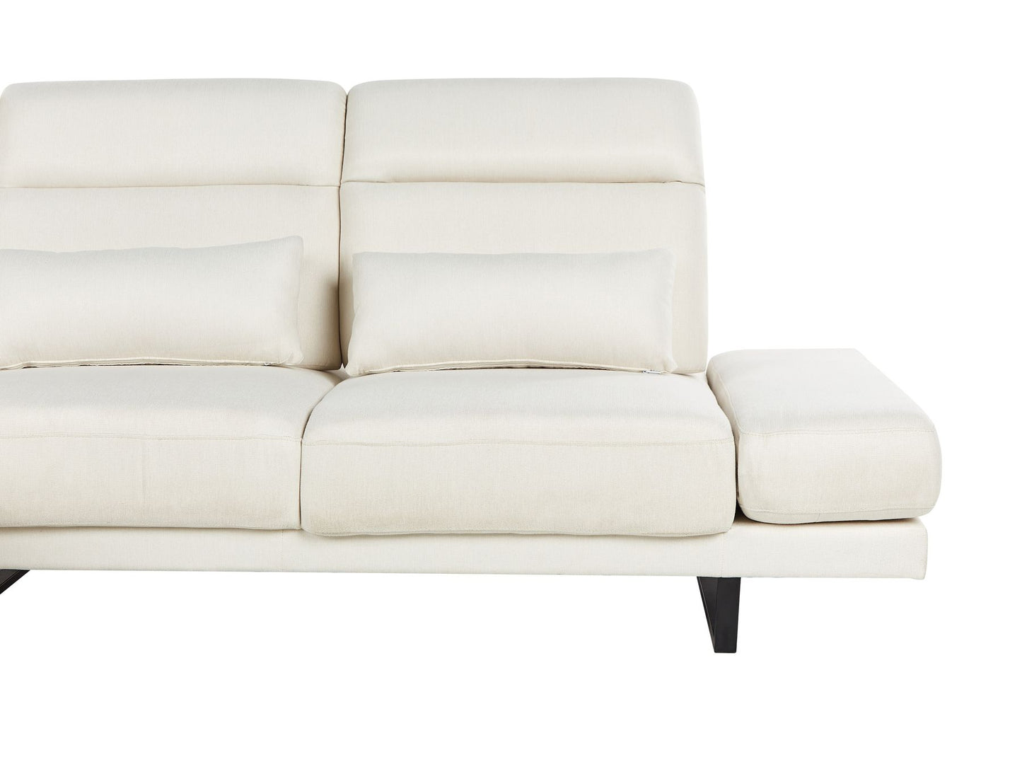 Right Hand Fabric Corner Sofa Off-White IKAST