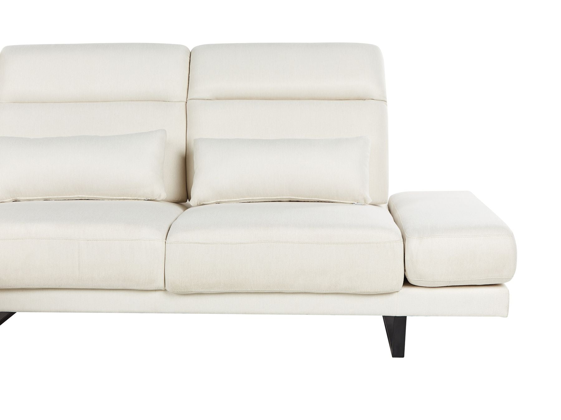 Right Hand Fabric Corner Sofa Off-White IKAST