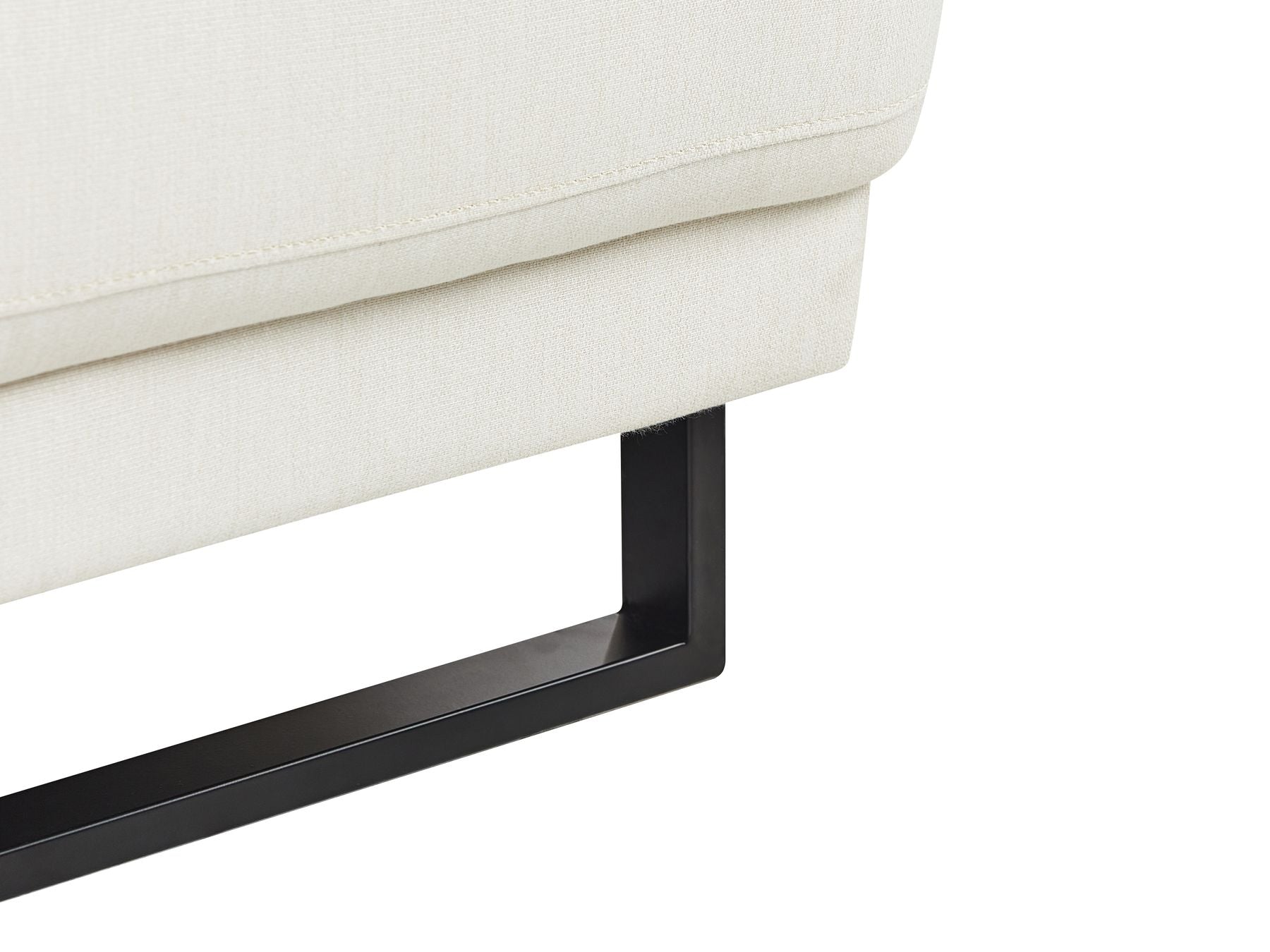 Right Hand Fabric Corner Sofa Off-White IKAST