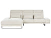 Right Hand Fabric Corner Sofa Light Beige IKAST