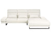 Left Hand Fabric Corner Sofa Off-White IKAST