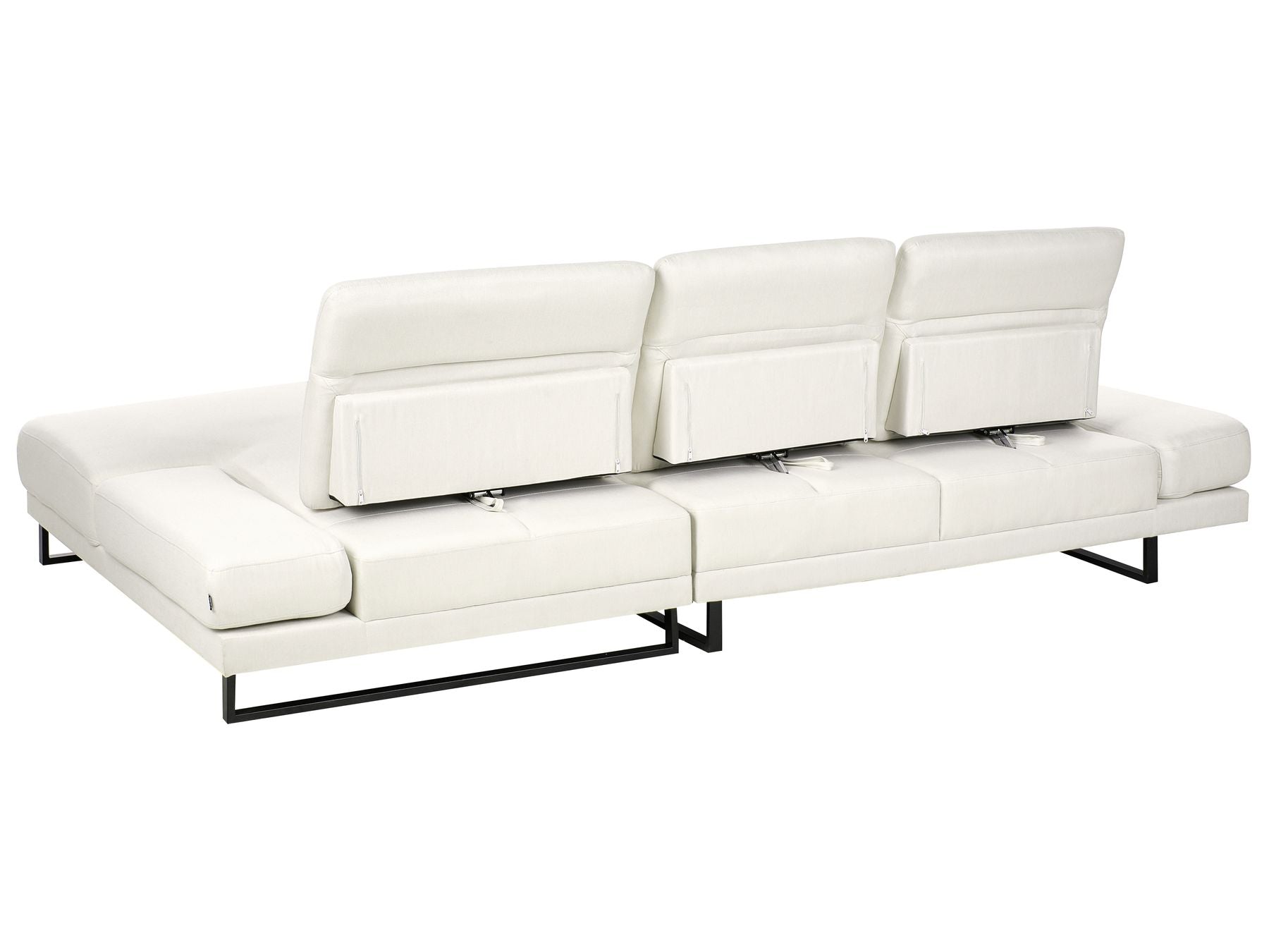 Left Hand Fabric Corner Sofa Off-White IKAST