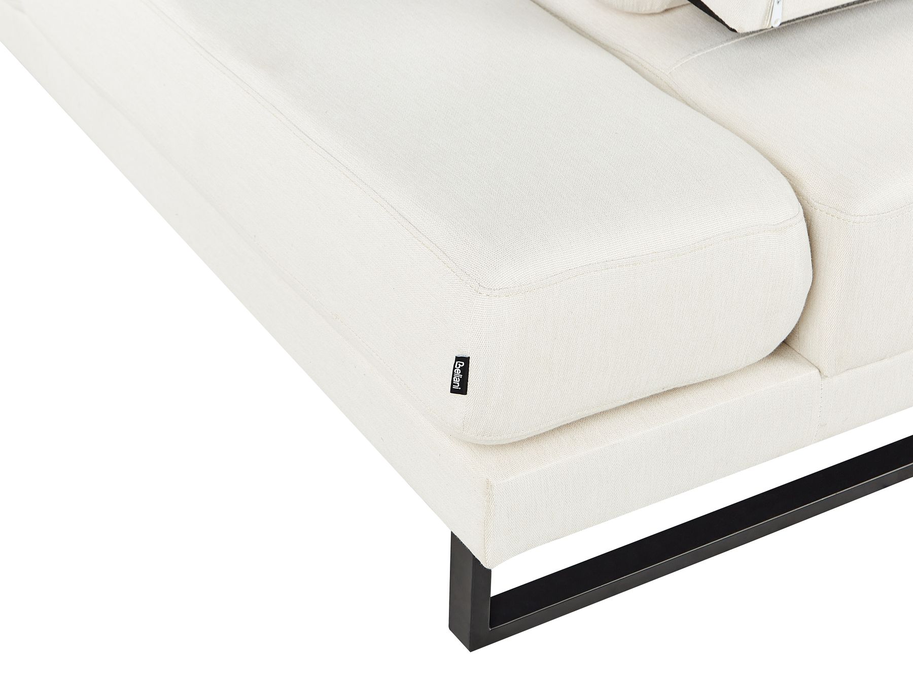 Left Hand Fabric Corner Sofa Off-White IKAST