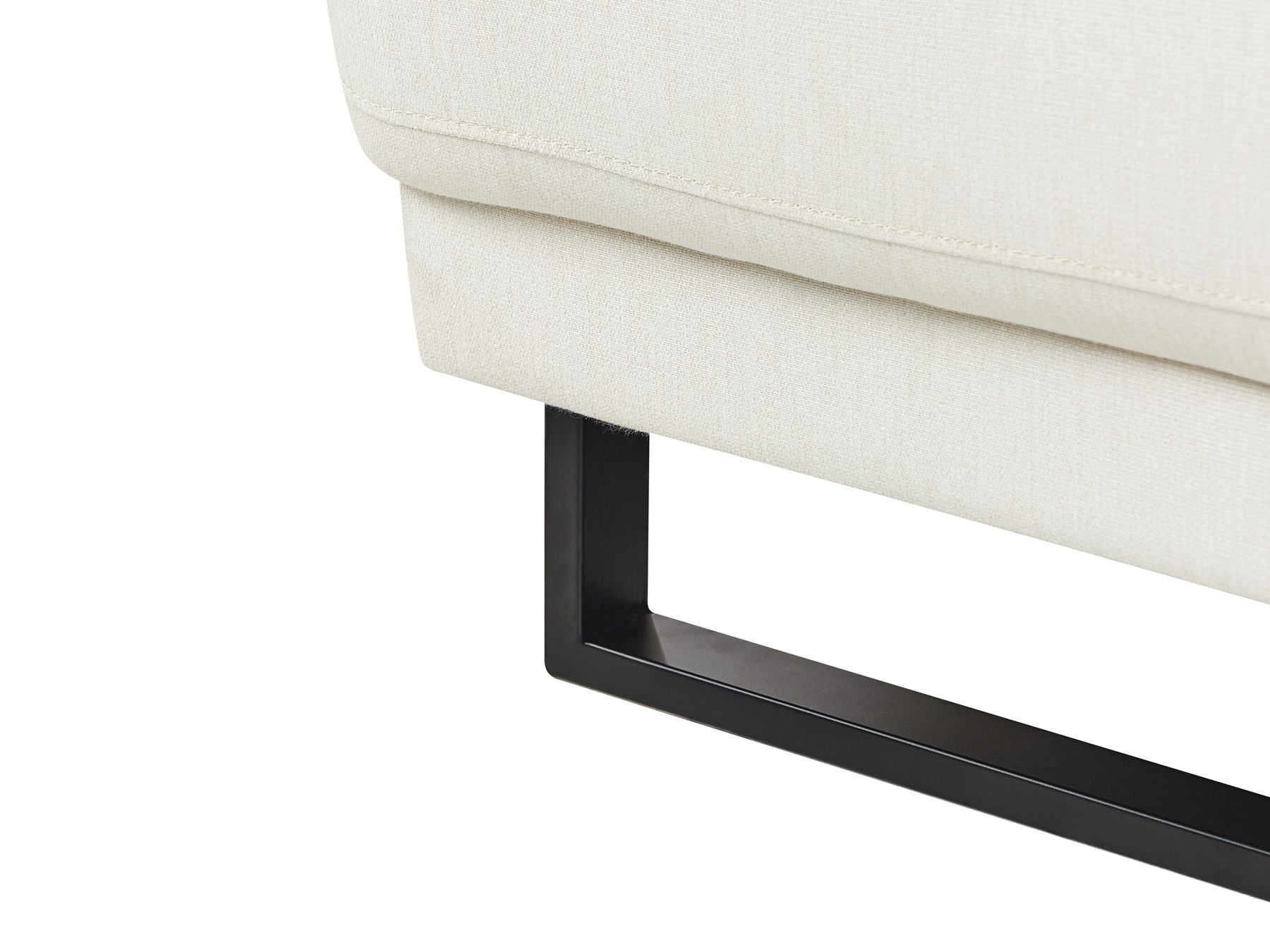 Left Hand Fabric Corner Sofa Off-White IKAST