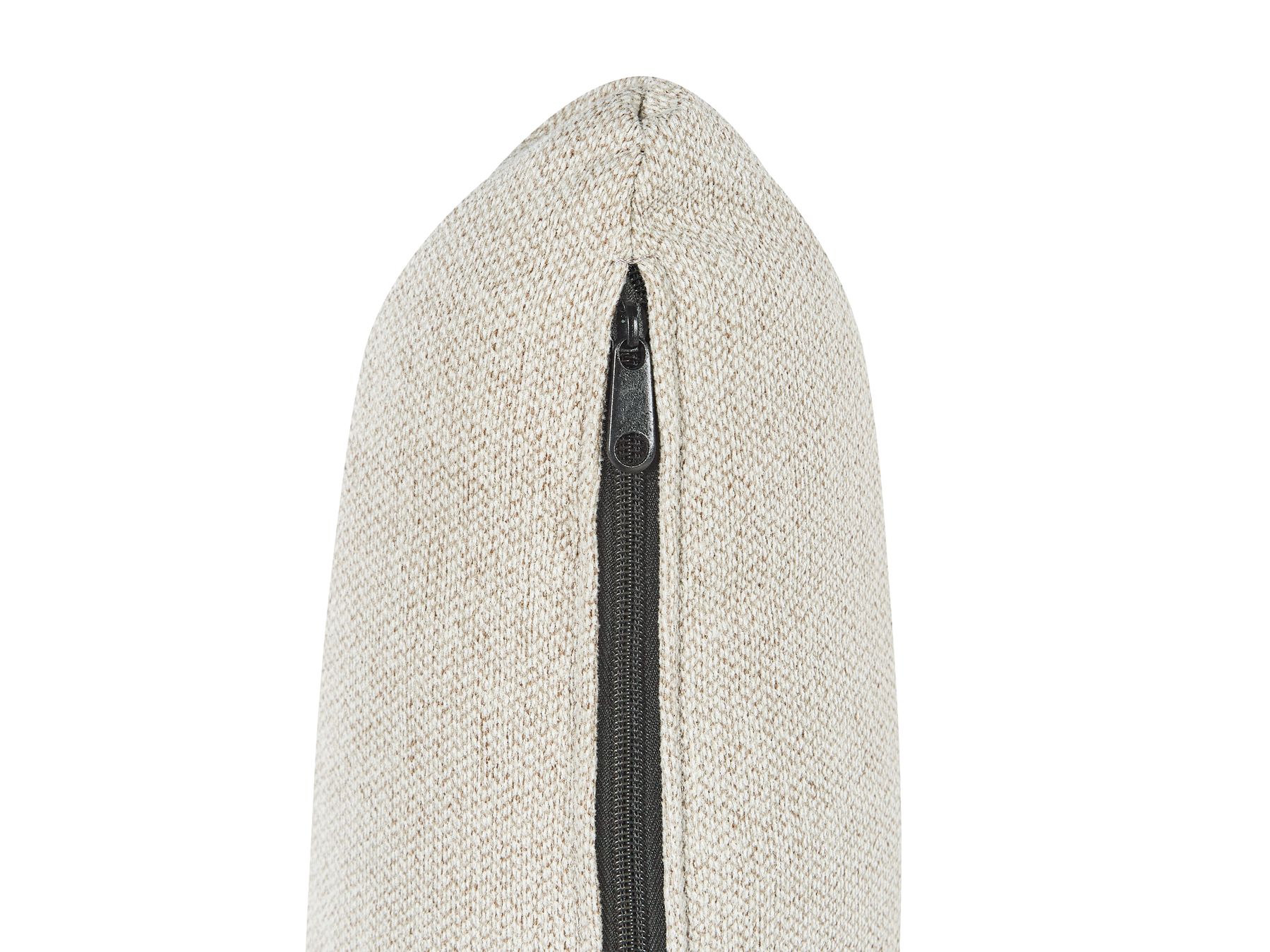 Left Hand Fabric Corner Sofa Light Beige IKAST