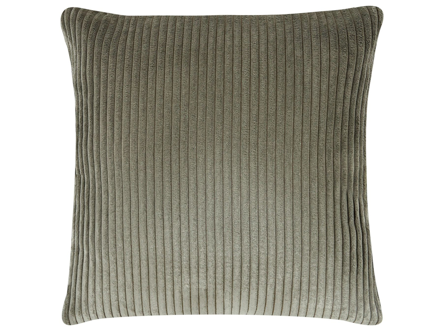 Right Hand Jumbo Cord Corner Sofa Green LUNGO