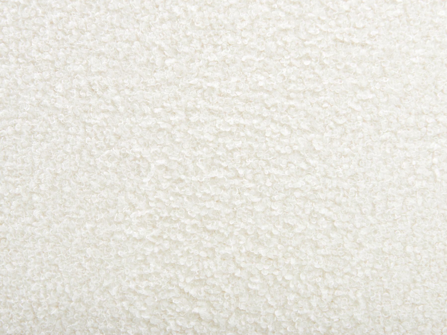 Left Hand Boucle Corner Sofa with Ottoman White LUNGO