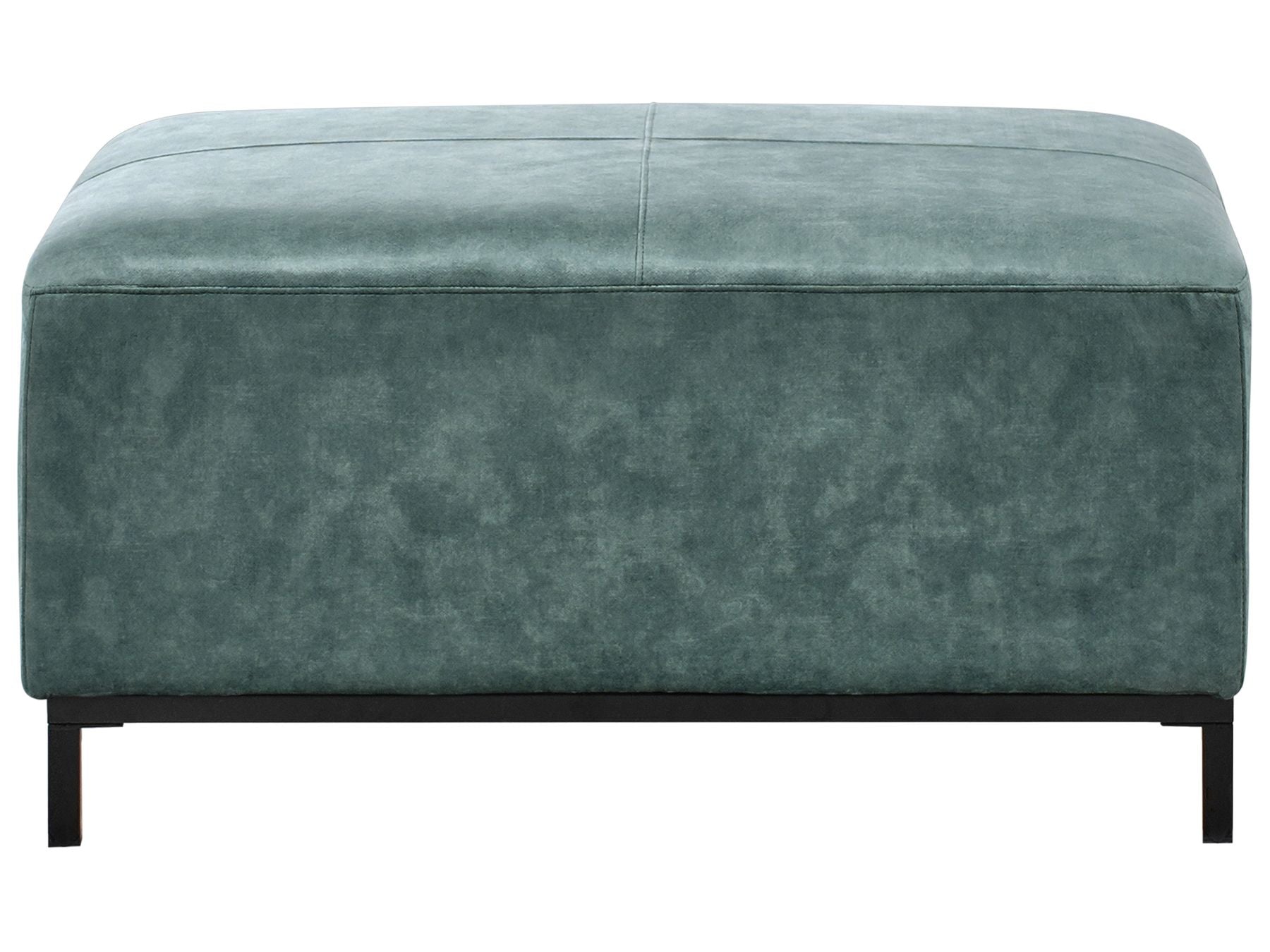 Left Hand Corner Velvet Sofa with Ottoman Teal OSLO