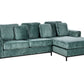 Corner Sofa OSLO Velvet Teal 4 Seater Left Hand