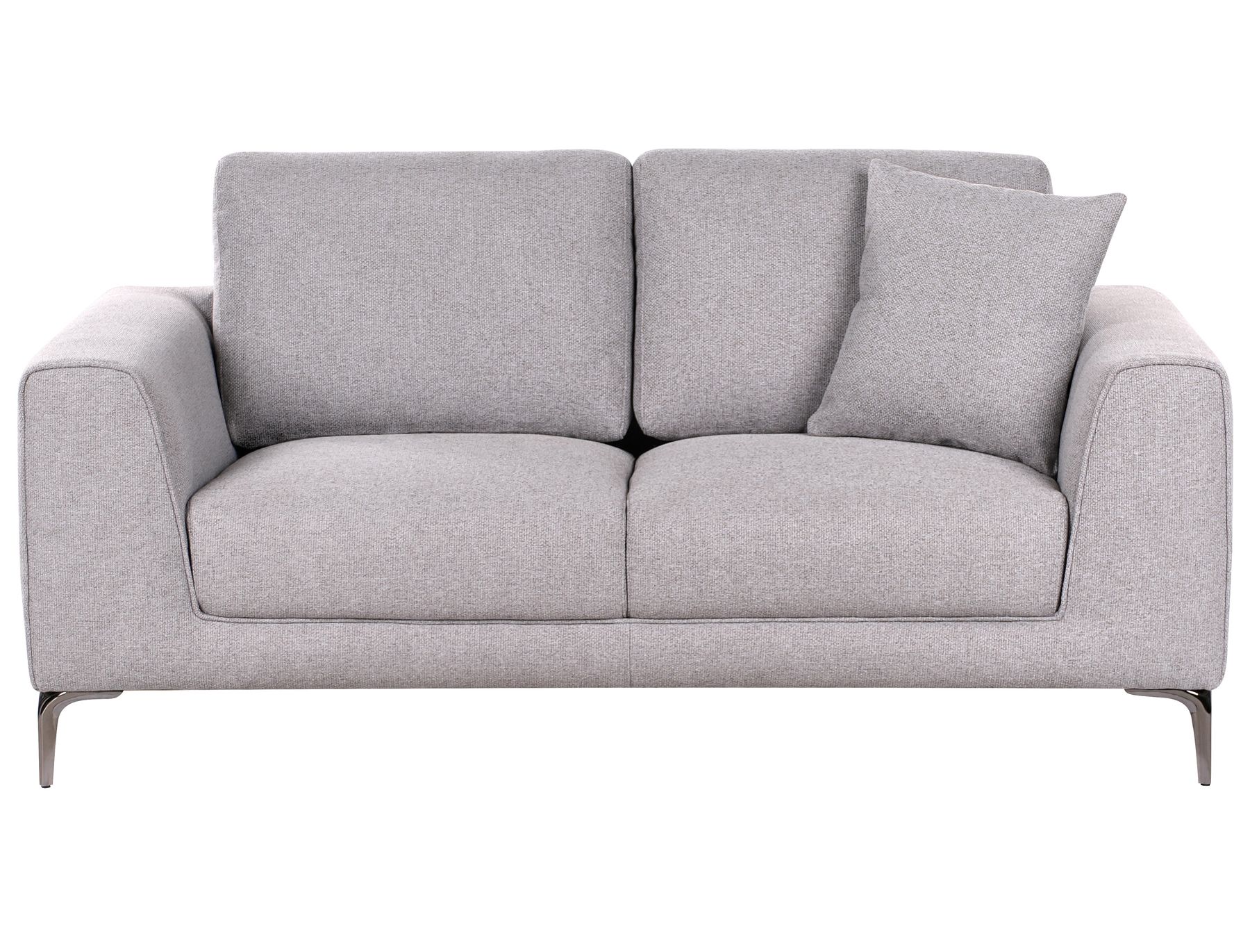 2 Seater Fabric Sofa Grey REINEN