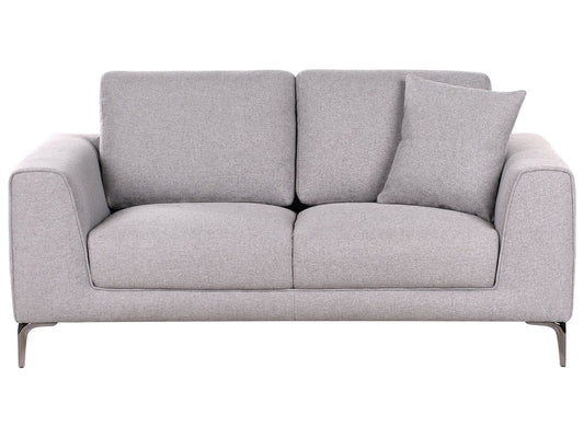2 Seater Fabric Sofa Grey REINEN