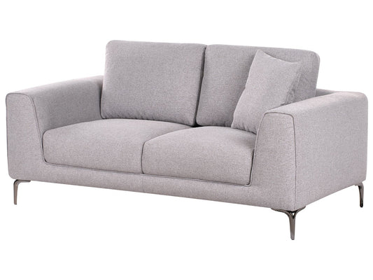 2 Seater Fabric Sofa Grey REINEN