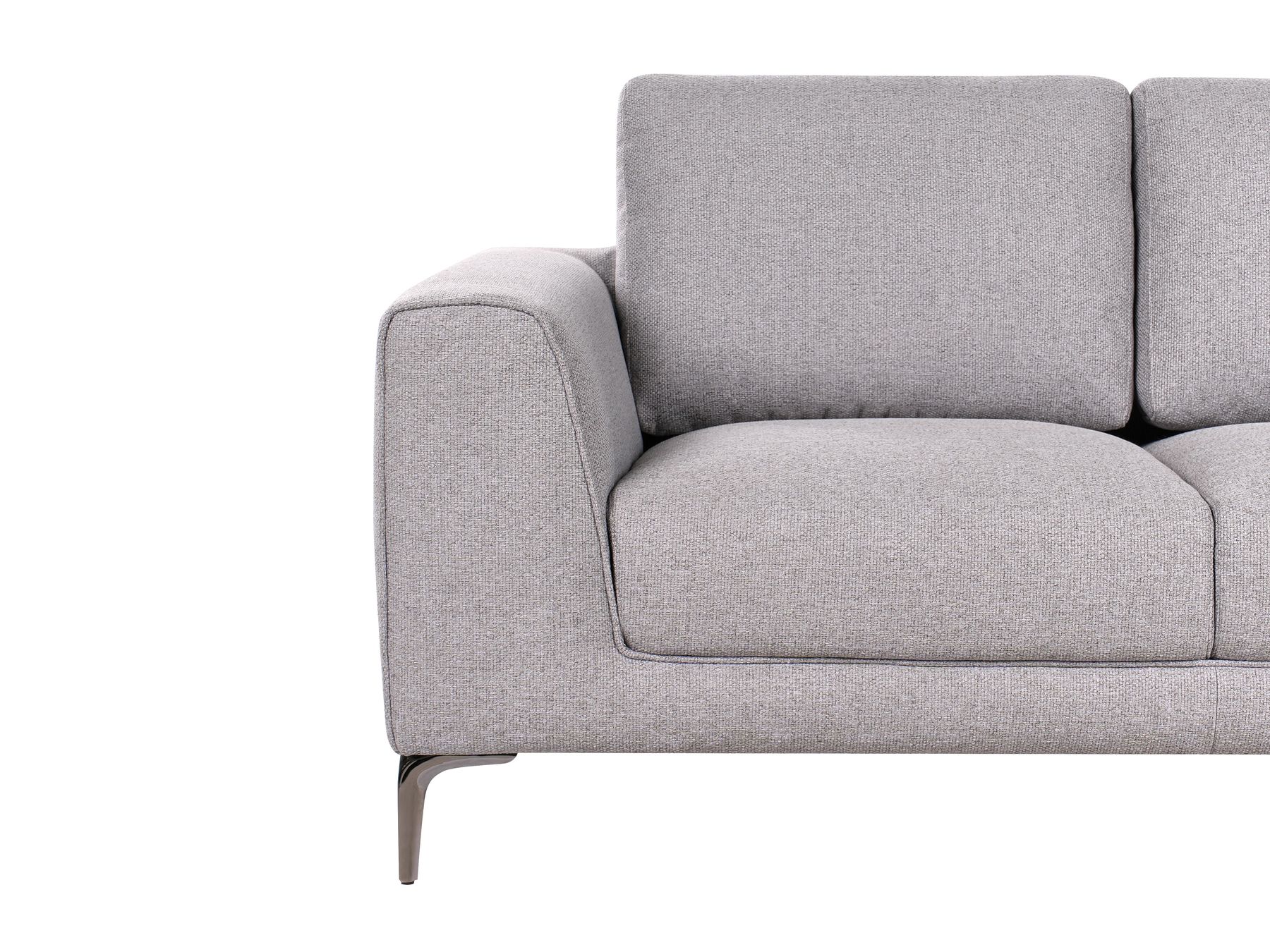 2 Seater Fabric Sofa Grey REINEN