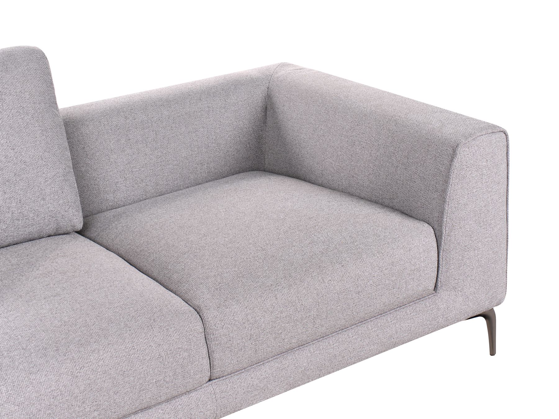 2 Seater Fabric Sofa Grey REINEN