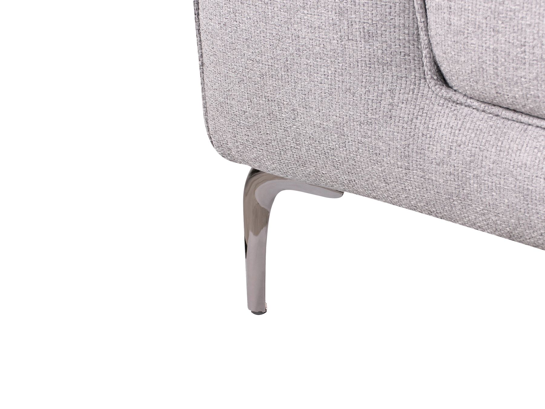2 Seater Fabric Sofa Grey REINEN