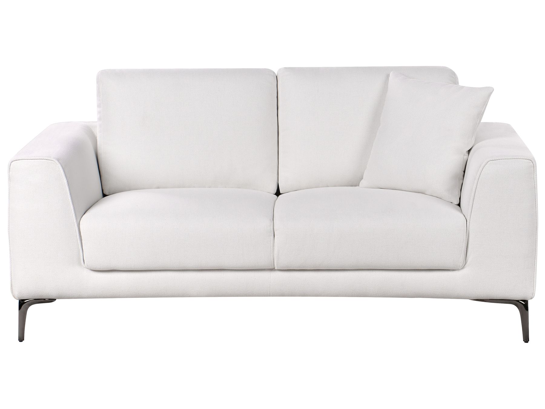 2 Seater Fabric Sofa White REINEN