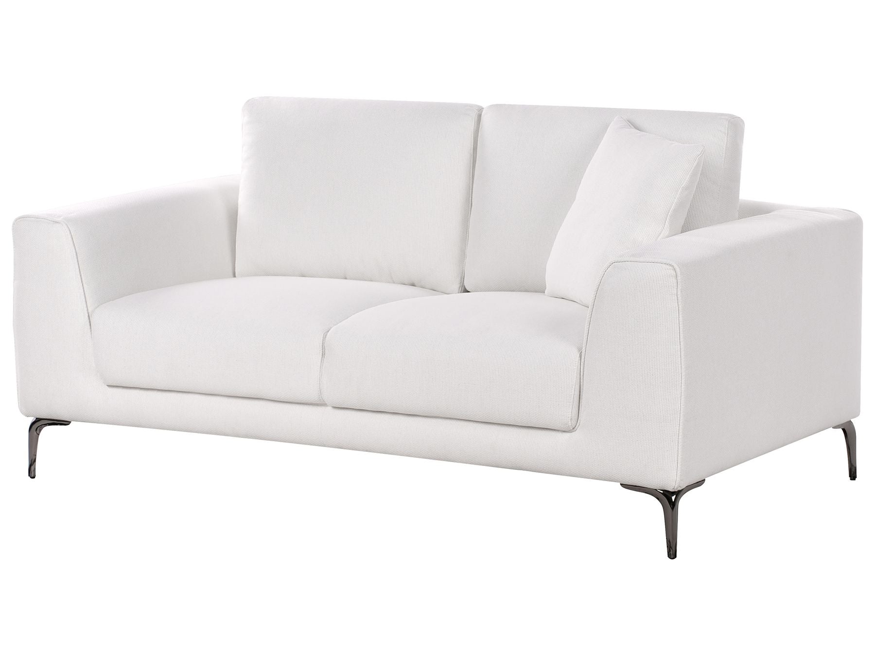 2 Seater Fabric Sofa White REINEN