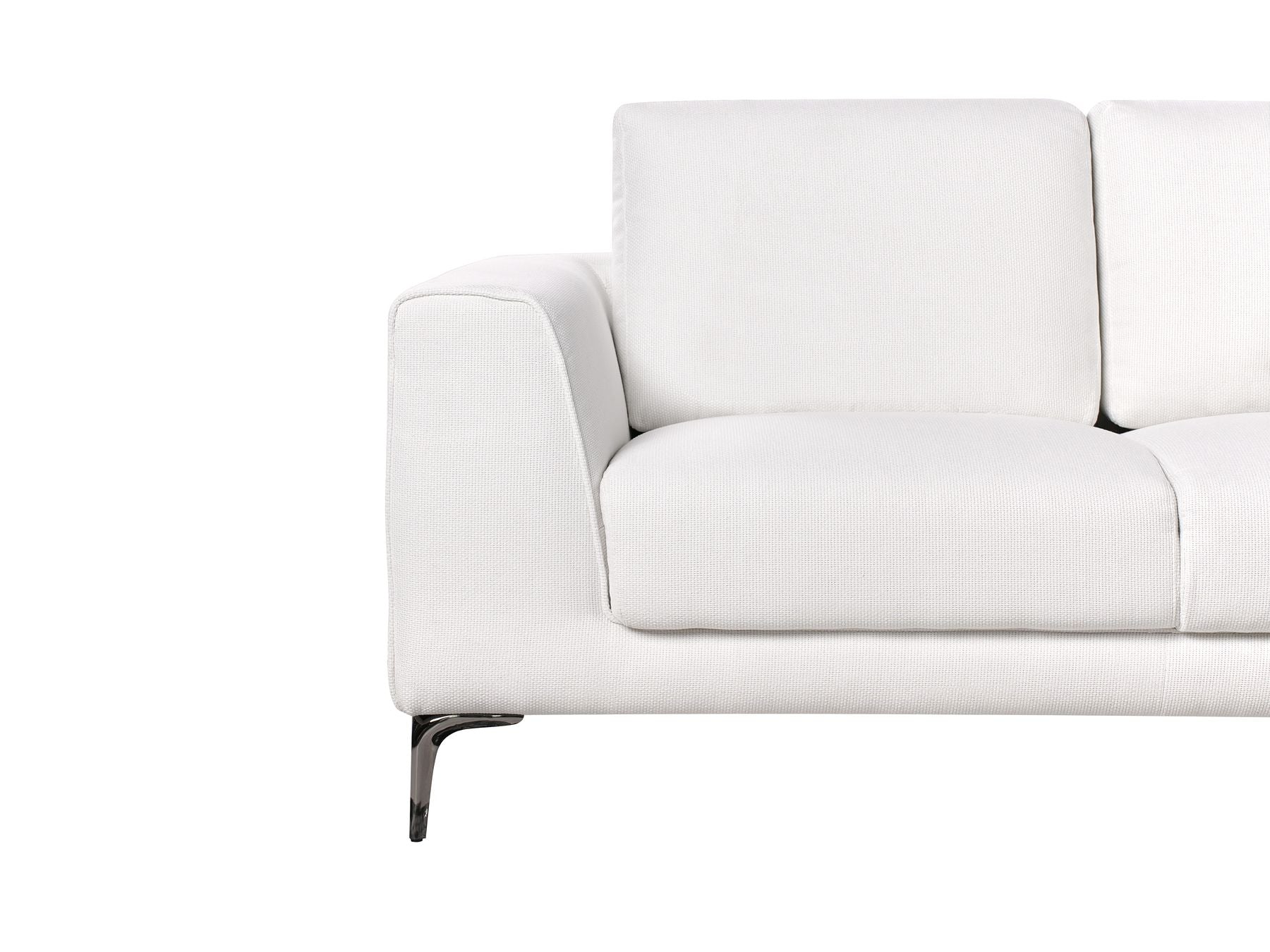 2 Seater Fabric Sofa White REINEN
