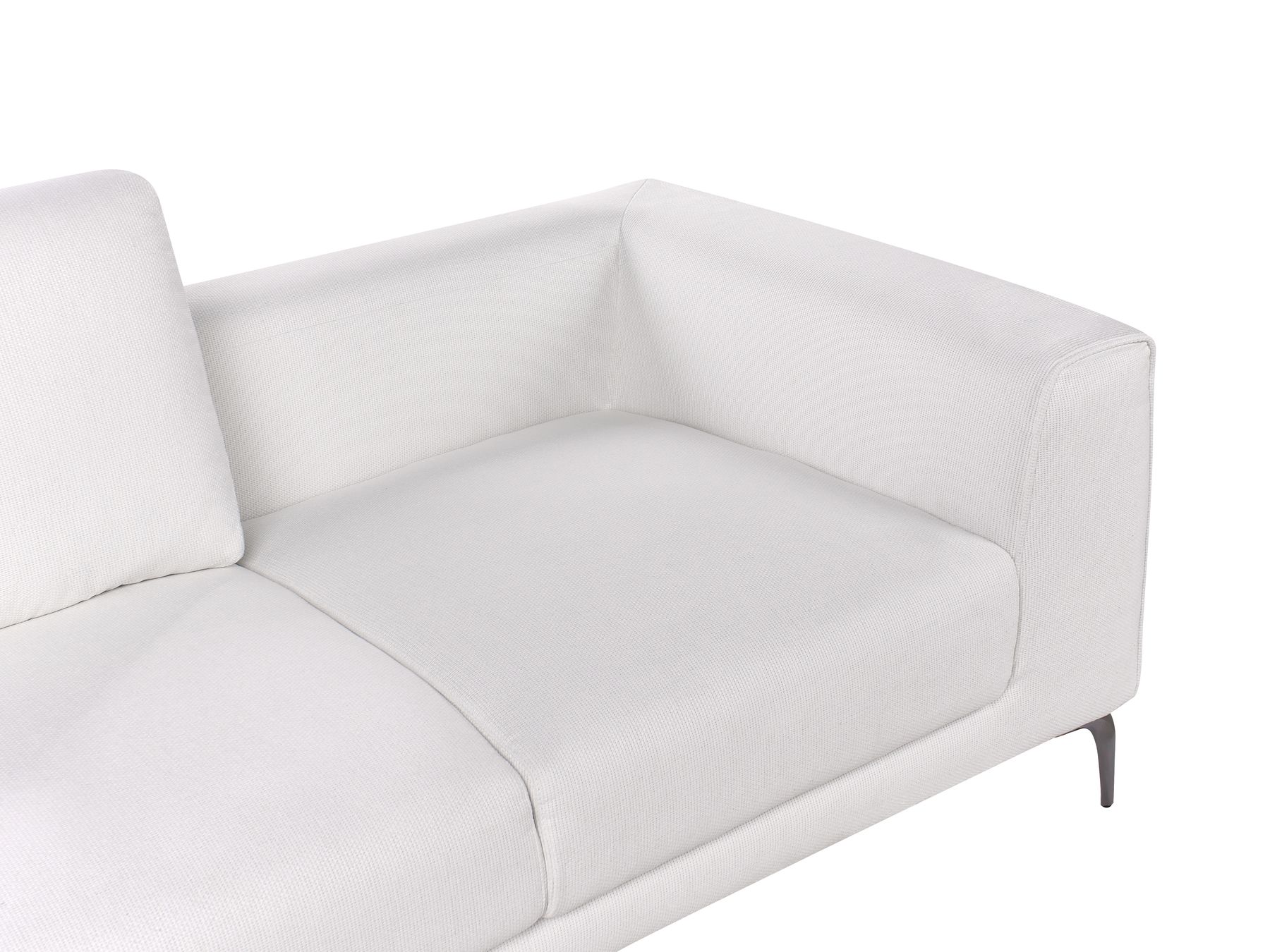 2 Seater Fabric Sofa White REINEN