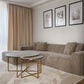 Right Hand Jumbo Cord Corner Sofa Beige LUNGO