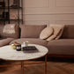 Right Hand Corner Fabric Sofa Light Brown MARIFERD