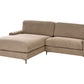 Right Hand Fabric Corner Sofa Brown MALOY
