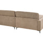 Right Hand Fabric Corner Sofa Brown MALOY