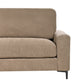 Right Hand Fabric Corner Sofa Brown MALOY