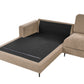 Right Hand Fabric Corner Sofa Brown MALOY