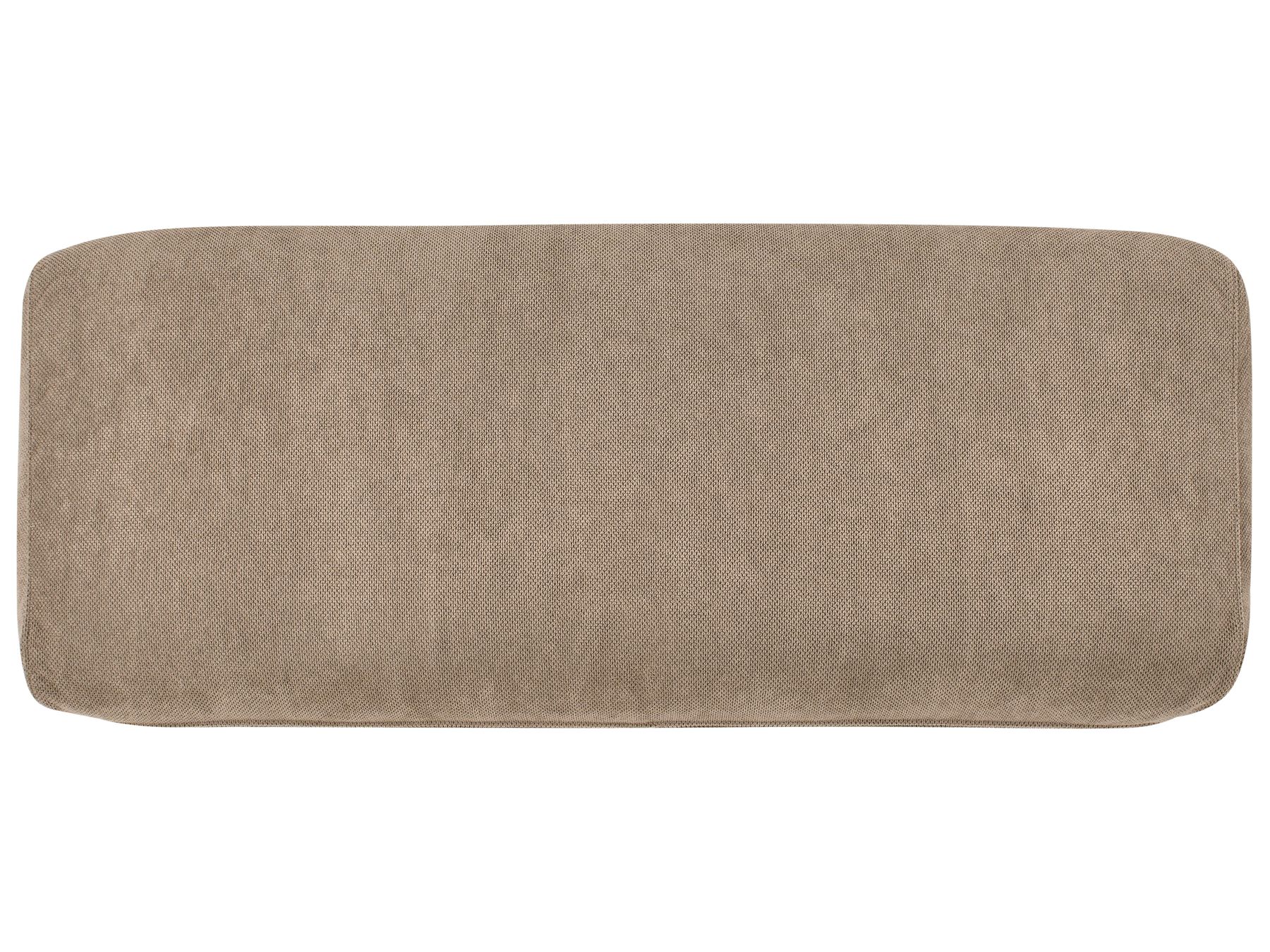 Right Hand Fabric Corner Sofa Brown MALOY