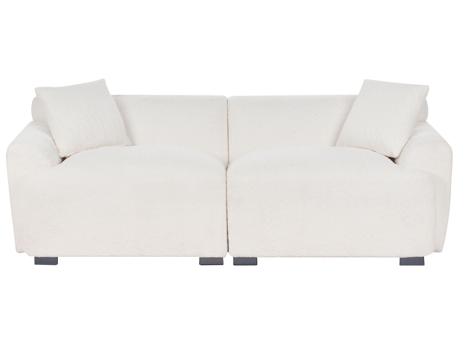 3 Seater Boucle Sofa White KORIO